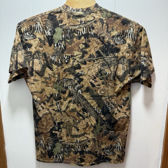 Vintage Jerzees Outdoors Size XL T-Shirt Mossy Oak Camo Pocket Tee Short Sleeve - Picture 5 of 5